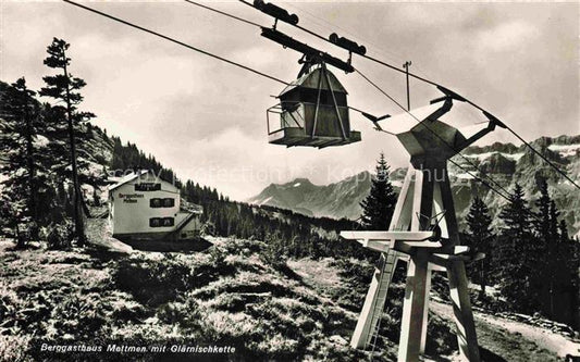 14014458 Mettmen 1565m GL Berggasthaus mit Glaernischkette Bergbahn