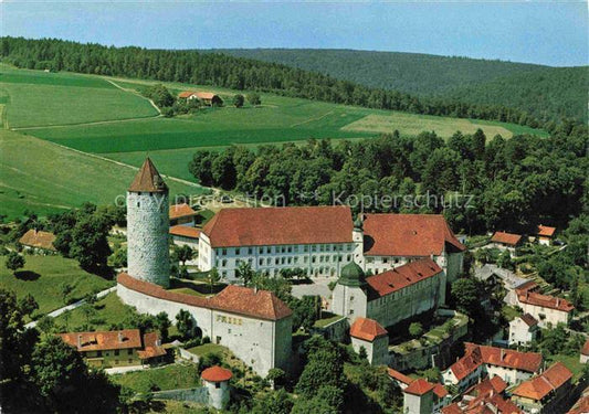 14016187 Porrentruy JU Château vue aérienne Schloss