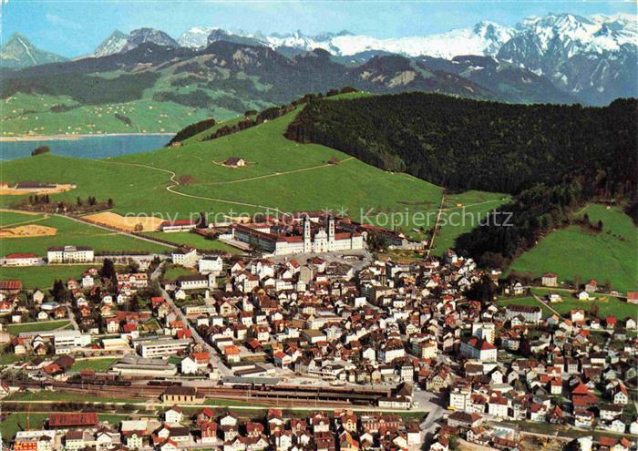 14017726 EINSIEDELN  SZ Kloster Sihlsee und Glarner Alpen