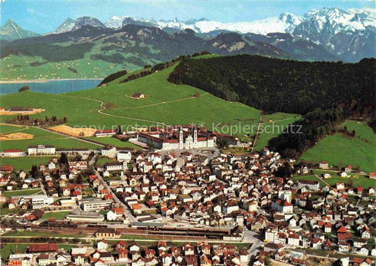 14017726 EINSIEDELN  SZ Kloster Sihlsee und Glarner Alpen