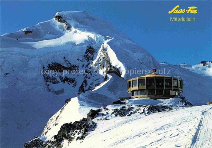 14021937 Saas-Fee VISP VS Mittelallalin Restaurant de montagne Hoechstgelegenes Drehrest