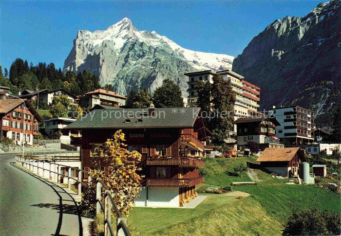 14025477 Grindelwald BE Teilansicht Blick gegen Wetterhorn Berner Alpen