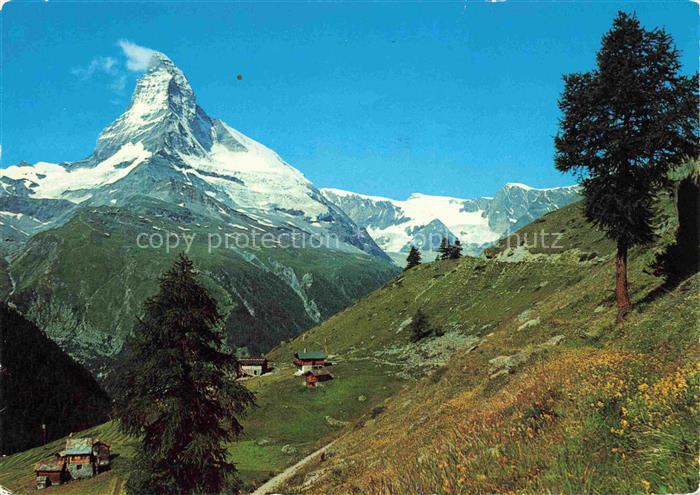 14025773 ZERMATT VS Findelen mit Blick gegen Matterhorn Walliser Alpen