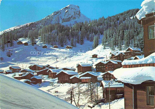 14025800 Tschiertschen GR Teilansicht mit Skiliftanlage Wintersportplatz Alpen