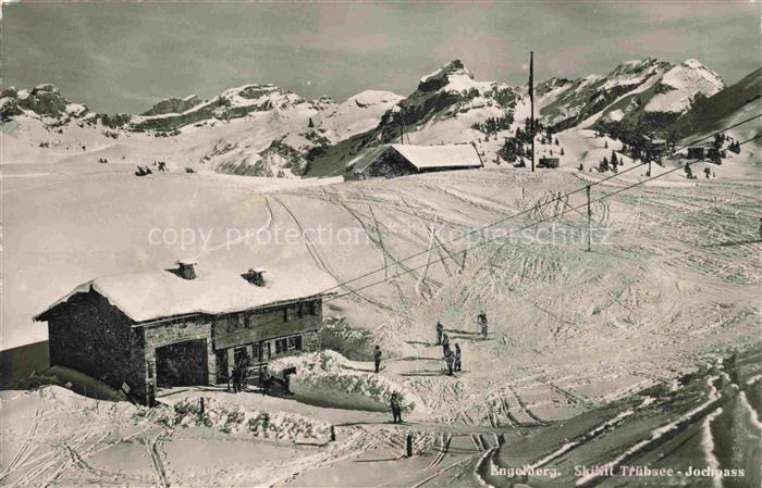 14028083 Engelberg  OW Skilift Truebsee Jochpass Wintersportplatz Alpen