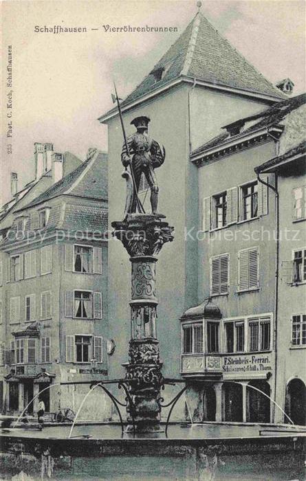 14029142 SCHAFFHAUSEN  SH Vierroehrenbrunnen