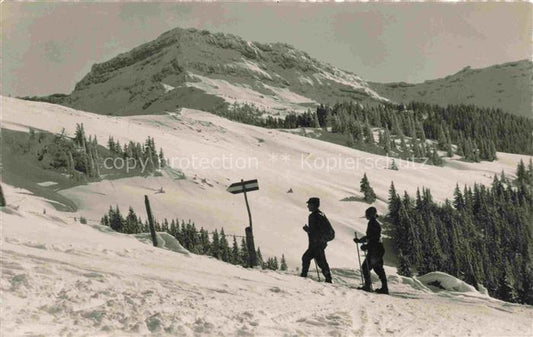 14029166 Speer 1954m Toggenburg SG Winterpanorama Tanzboden Skilwanderung