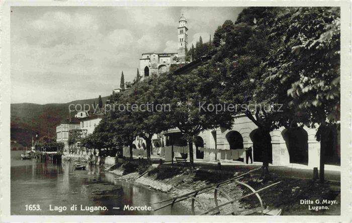 14029181 Morcote Lago di Lugano TI Uferstrasse am Luganersee