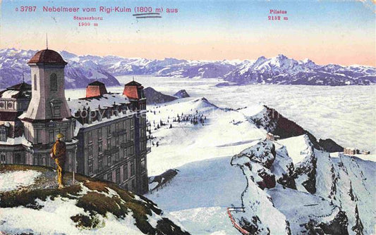 14029189 Rigi Kulm 1798m SZ Berghotel Alpenpanorama Nebelmeer