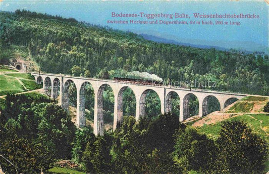 14029199 Degersheim  SG Weissenbachtobelbruecke Bodensee-Toggenburg-Bahn