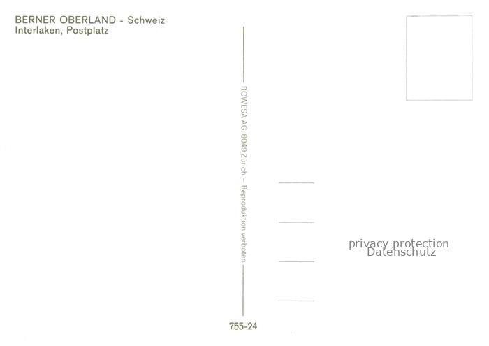 14029345 INTERLAKEN BE Postplatz Stadtzentrum