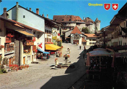 14029346 Gruyeres  Gruyere Greyerz FR La belle ville avec le château