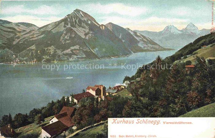 14036249 Vierwaldstaettersee Vierwaldstaedtersee SZ Kurhaus Schoenegg