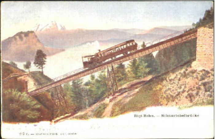 10566028 Rigibahn Rigibahn Bruecke x 1904 Rigibahn