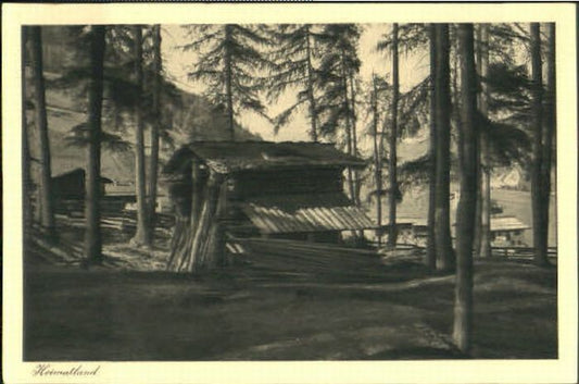 10566119 Frauenkirch GR Huette ungelaufen ca. 1920 Davos Platz