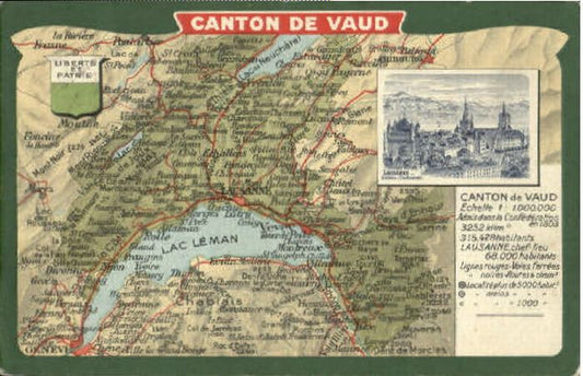 10568059 Canton Vaud Canton Vaud Fliegeraufnahme x 1913 Canton Vaud