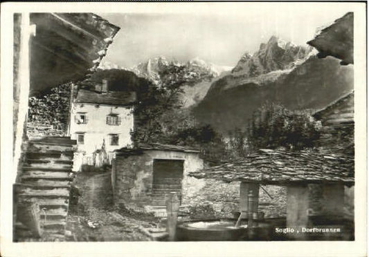 10569206 Soglio Soglio Brunnen x 1947 Soglio