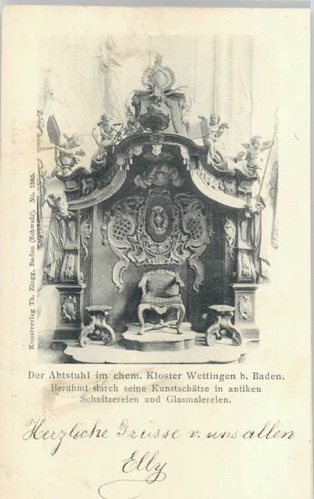 10573888 Wettingen Wettingen Kloster Abtstuhl x