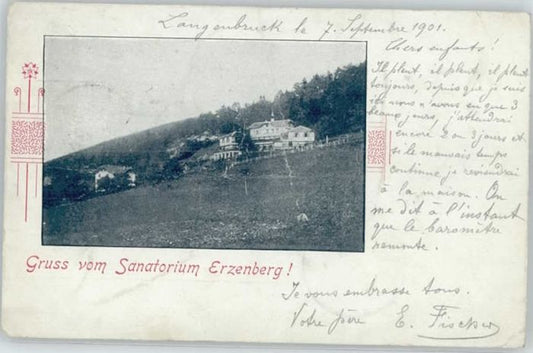 10574162 Langenbruck Langenbruck [Handschriftlich] Sanatorium Erzenberg x