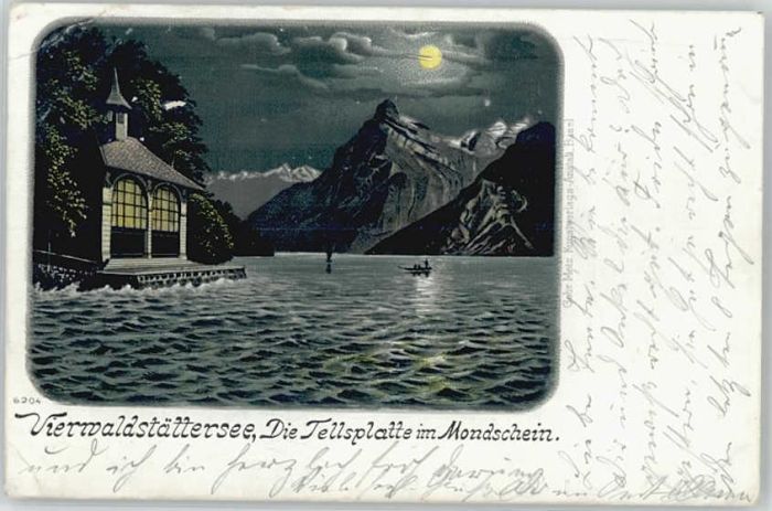 10574180 Vierwaldstaettersee SZ Vierwaldstaettersee Tellsplatte x Brunnen