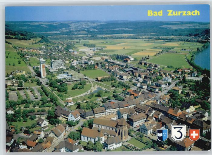 10668180 Zurzach Zurzach Fliegeraufnahme x Bad Zurzach