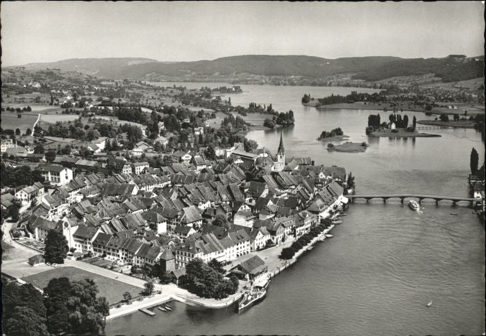 10791508 Stein Rhein Stein Rhein Fliegeraufnahme * Stein am Rhein