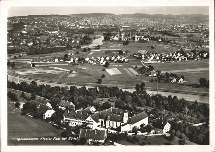 10791793 Zuerich Zuerich Kloster Fahr Fliegeraufnahme * Zuerich