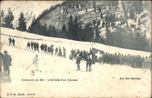 10574667 Genève GE Genève [grève cachet] Course de ski x