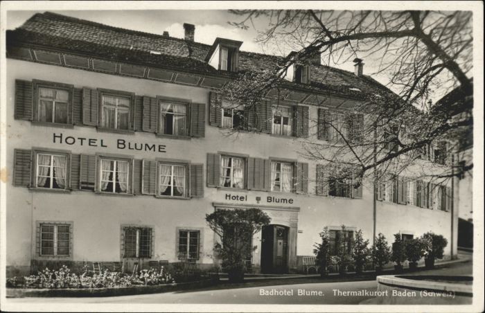 10574810 Baden AG Baden Hotel Blume * Baden