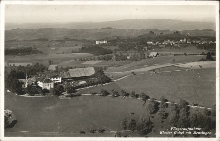 10544494 Menzingen Zug Kloster Gubel Fliegeraufnahme  x Menzingen