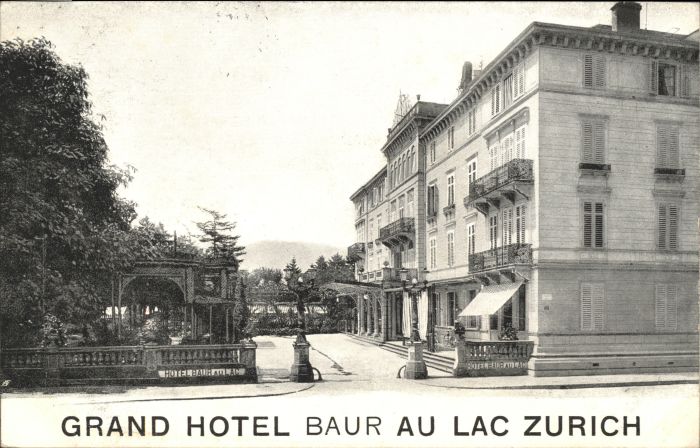 10544431 Zurich Zuerich Grang Hotel Baur x Zuerich