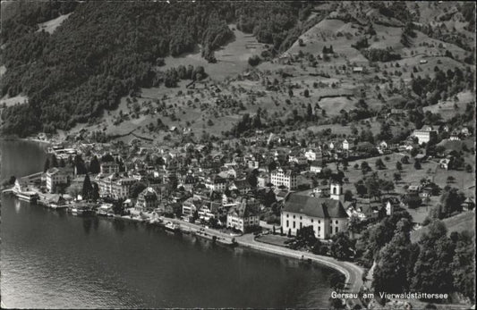 10544135 Gersau Vierwaldstaettersee Gersau Fliegeraufnahme x Gersau