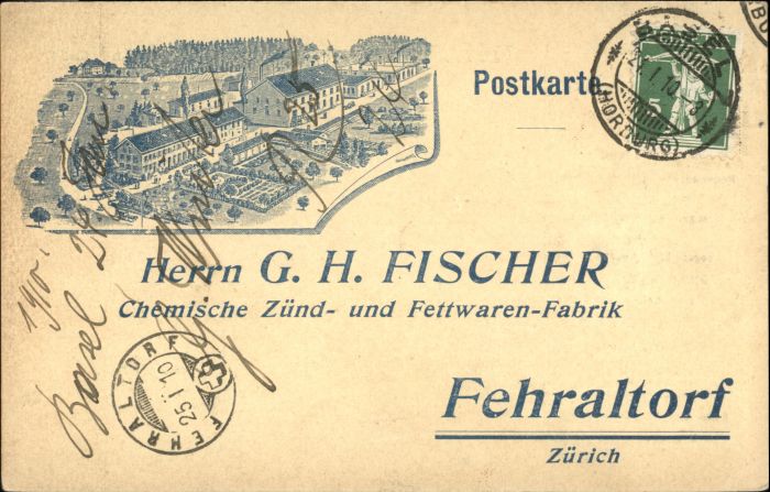 10544406 Fehraltorf Fehraltorf Herr G.H. Fischer Fettwarenfabrik x Fehraltorf