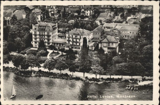 10544380 Montreux VD Montreux Hotel Lorius Fliegeraufnahme x Montreux