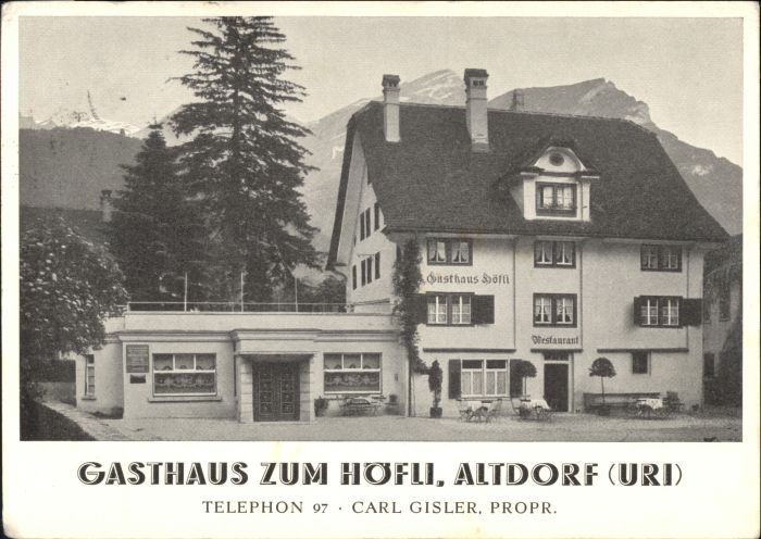 10544286 Altdorf UR Altdorf UR Gasthaus Hoefli x Altdorf UR