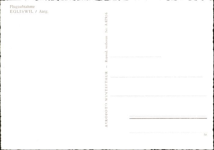 10722775 Egliswil Egliswil Fliegeraufnahme * Egliswil