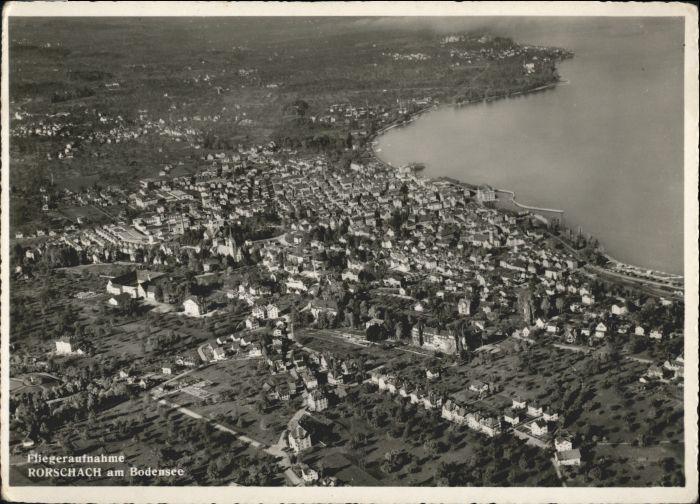 10723794 Rorschach Bodensee Rorschach Fliegeraufnahme * Rorschach