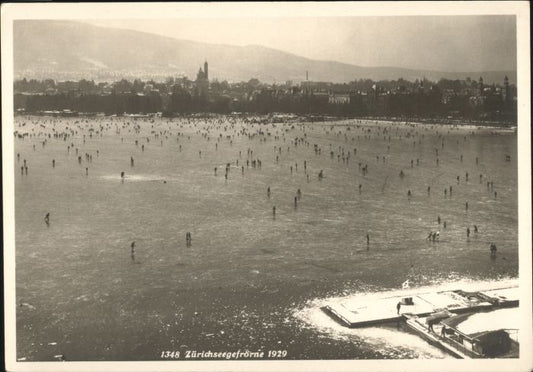 10724448 Zuerich Lac de Zurich gelé * Zuerich