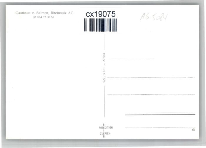 10722767 Rheinsulz Rheinsulz Gasthaus Salmen Fliegeraufnahme * Rheinsulz