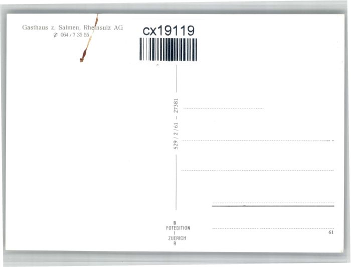 10722770 Rheinsulz Rheinsulz Gasthaus Salmen Fliegeraufnahme * Rheinsulz