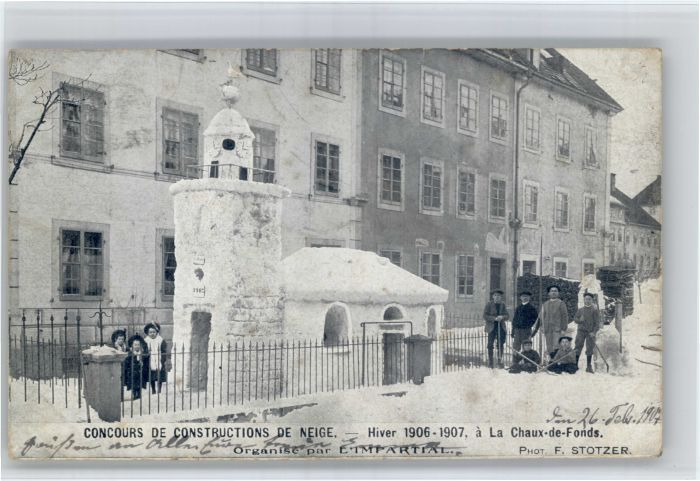 10849811 La Chaux-de-Fonds La Chaux-de-Fonds Concours de Constructions de Neige