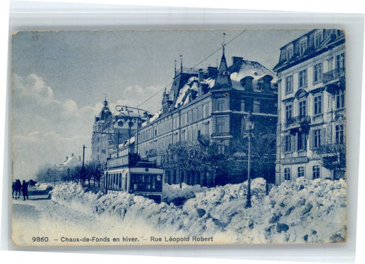 10849812 La Chaux-de-Fonds La Chaux-de-Fonds Rue Léopold Robert Tram x La Chaux-