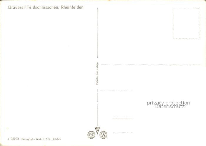 11739542 Rheinfelden AG Brasserie Feldschloesschen Rheinfelden