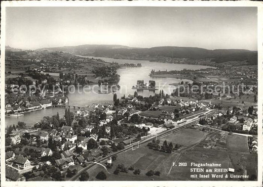 11740044 Stein Rhein Fliegeraufnahme Insel Werd und Untersee Stein am Rhein