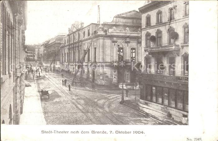 11735703 Théâtre municipal de Bâle BS après l'incendie d'octobre 1904 Bâle BS