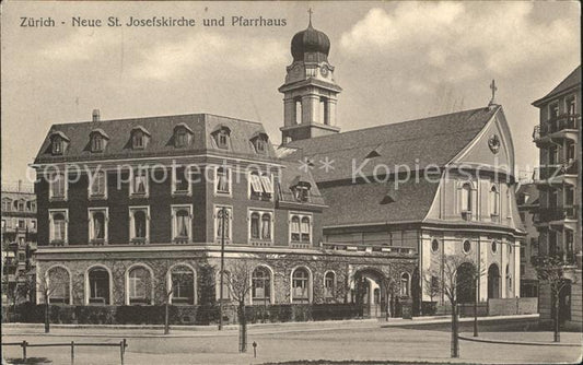 12011027 Zuerich Neue Sankt Josefskirche und Pfarrhaus Zuerich