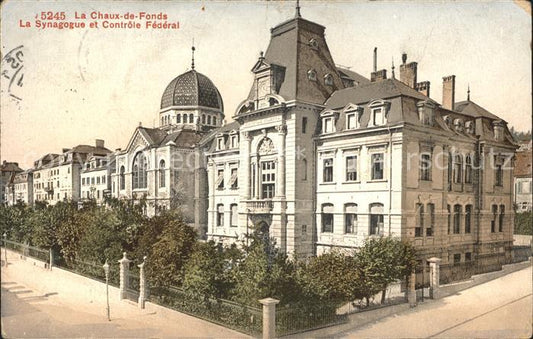 12011040 La Chaux-de-Fonds La Synagogue et Contrôle Fèdèral La Chaux-de-Fonds