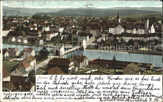 12358634 Aarau AG Paysage urbain avec le pont de l'Aar Aarau AG