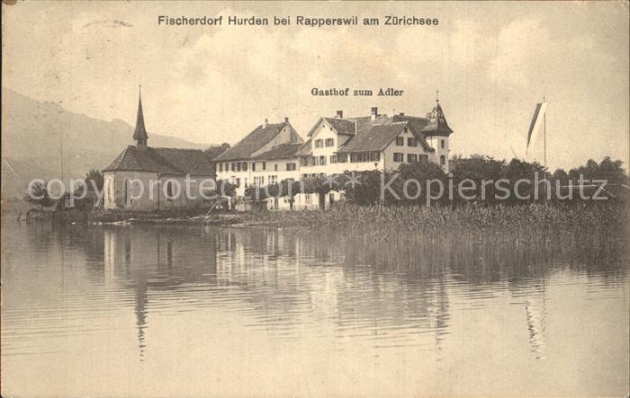 12358823 Hurden Village de pêcheurs au bord du lac de Zurich Hurden