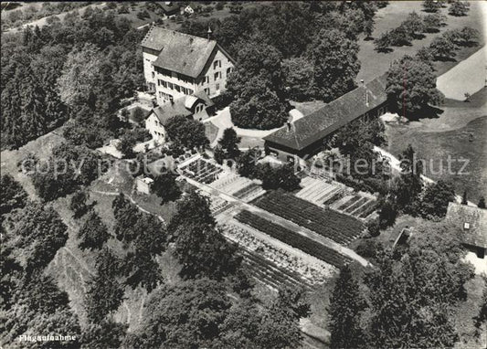 12360125 Hohentannen TG Schloss Oetlishausen Landschulheim Fliegeraufnahme Hohen